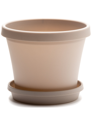 Cache-pot Diam.20 x H.20 cm beige