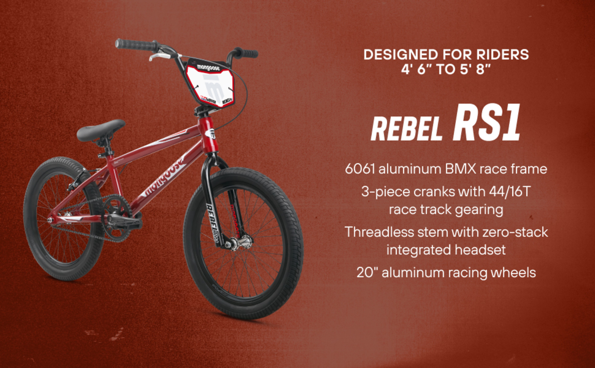Mongoose Rebel X26 Adult Unisex 26-in. BMX Bike, Nickel Gray Mongoose Rebel X26 Adult Unisex 26-in. BMX Bike, Nickel Gray