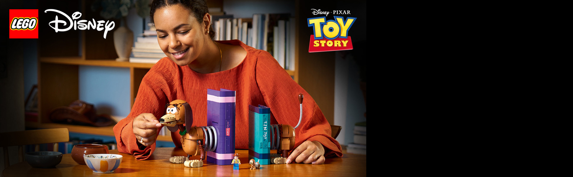 Share a love for the Toy Story movies and Slinky Dog with this LEGO | Disney building set.
