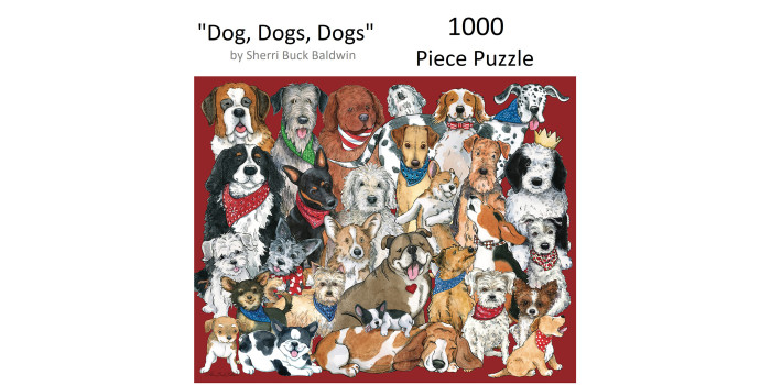 Hart Puzzles Dogs Puzzle by Sherri Buck Baldwin HP001 - The Home Depot