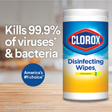 Clorox Bleach-Free Disinfecting and Cleaning Wipes, Crisp Lemon