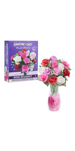 Sensory Clay Floral Collection Rose Bouquet 43-piece Arts & Craft