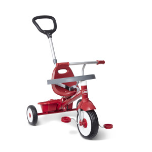Radio Flyer 3-in-1 Stroll 'N Trike, Kids Classic Red Ride with