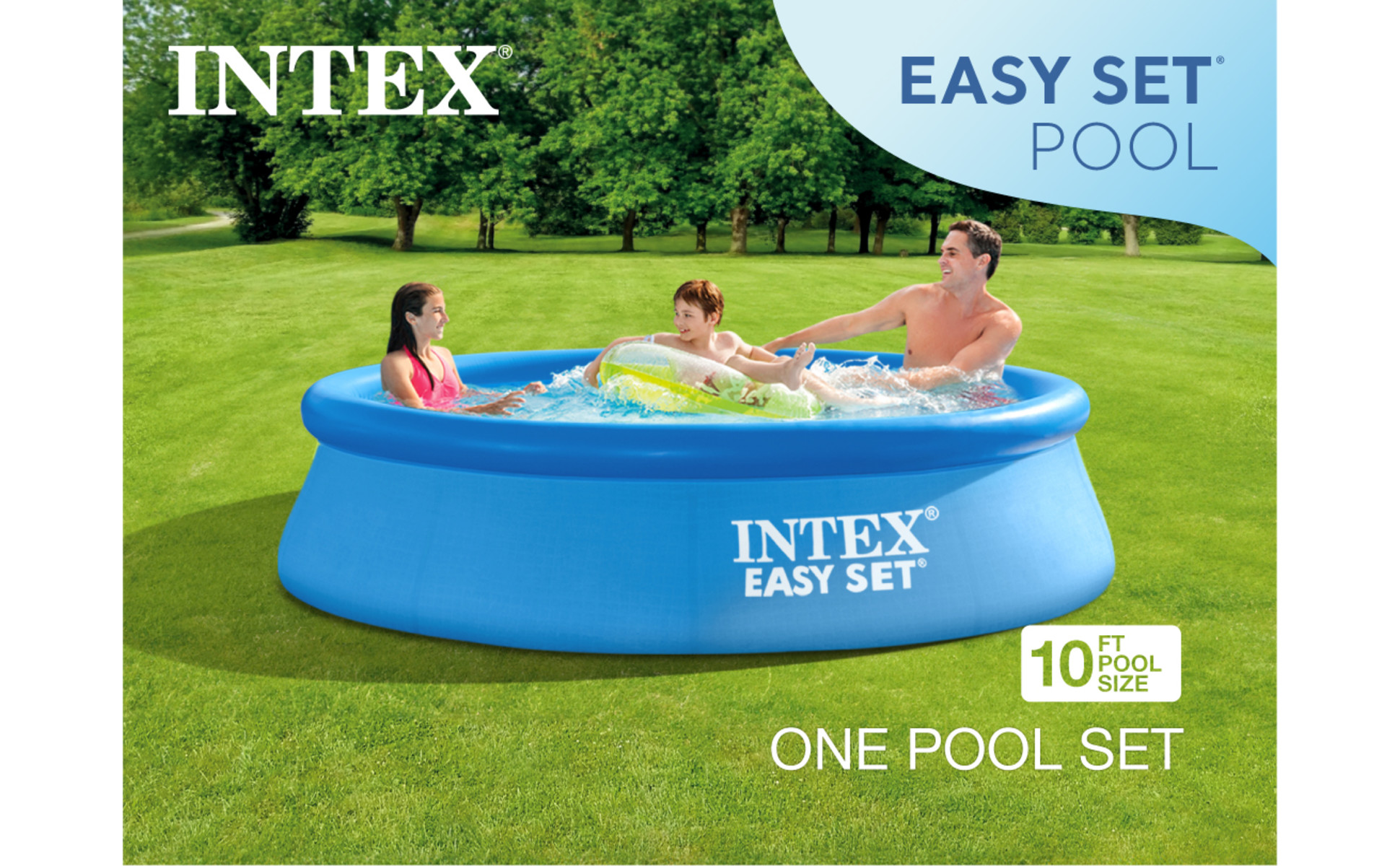 Intex Easy Set Pool 10ft Intex Quick Air Ring Setup, 10' X 30