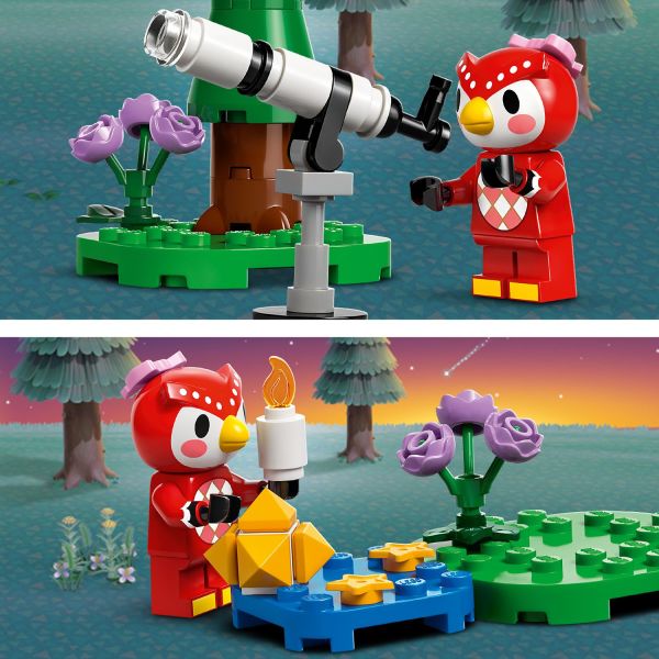 Use the telescope to spot falling star fragments.