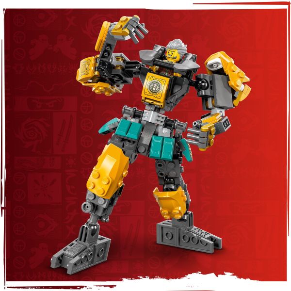 Kids can add armor and stickers to a posable mech.
