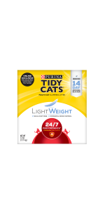 Purina Tidy Cats Lightweight Clumping Cat Litter, 24/7 Performance Multi Cat Litter