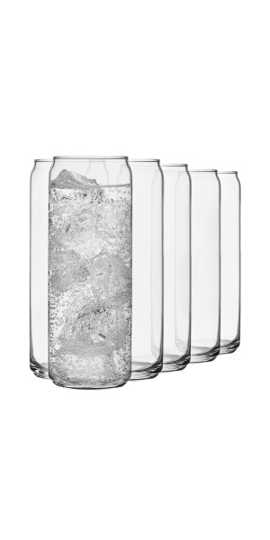 Libbey Classic Slim Can Glass, 12.5-ounce, Set of 6