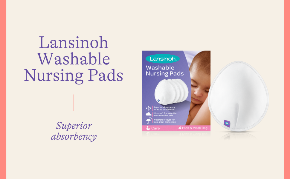  Lansinoh Reusable Nursing Pads for Breastfeeding