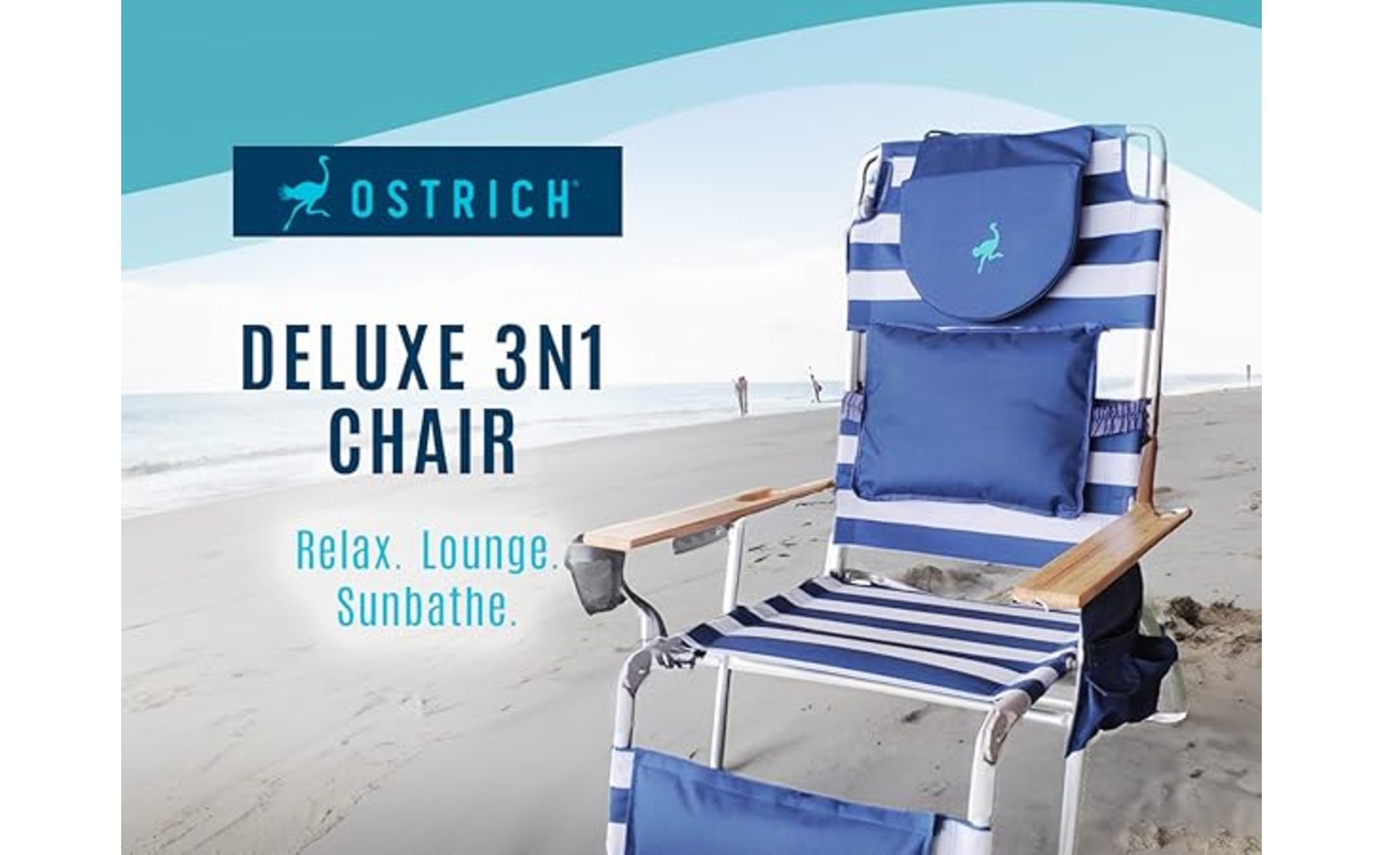 Ostrich Original 3N1 Lightweight Outdoor Beach Lounge