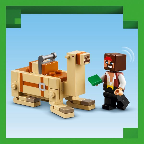 The first appearance of an adult LEGO Minecraft camel.