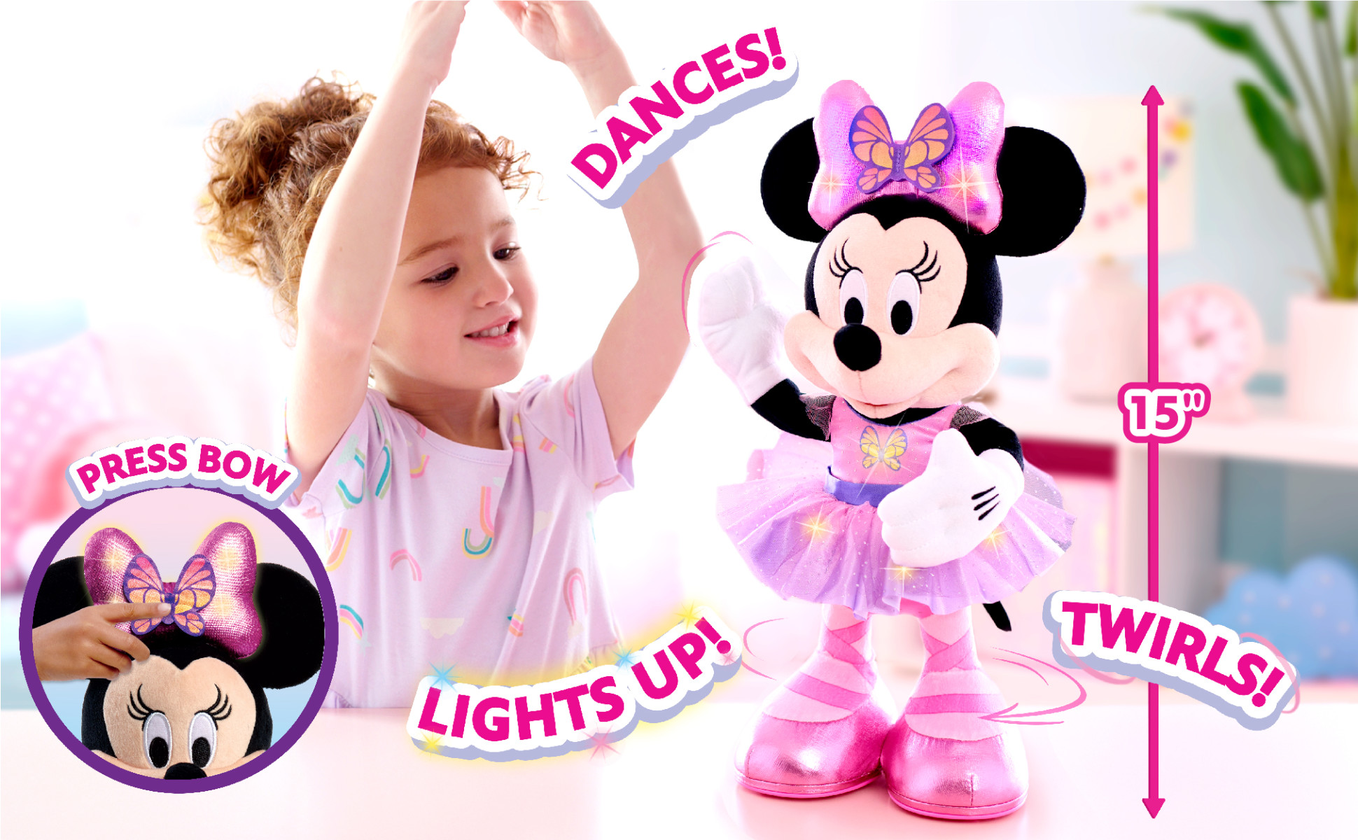 Disney Junior Minnie Mouse Sing and Dance Butterfly Ballerina
