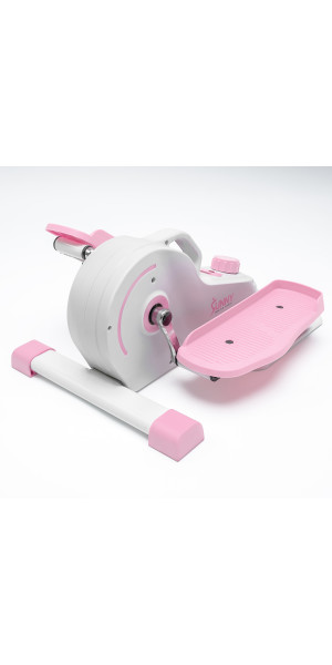 Pink Under Desk Elliptical Machine, Sunny Health & Fitness