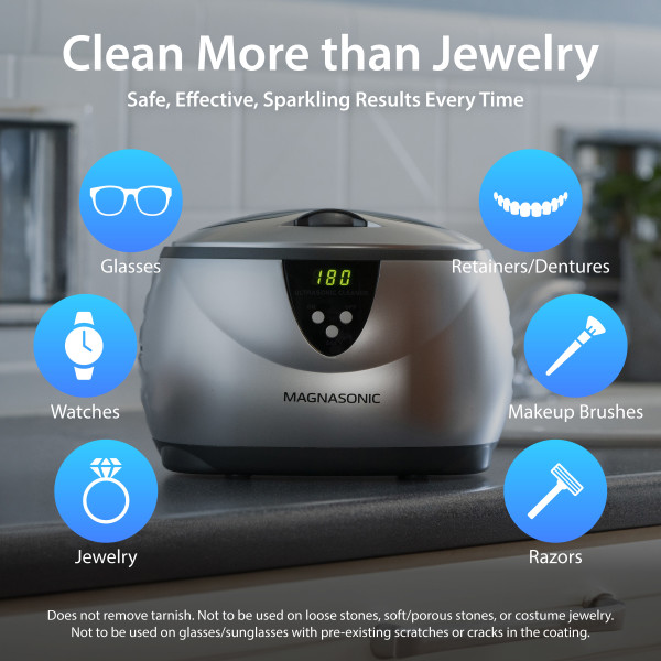 Magasonic Ultrasonic Jewelry Cleaner - Professional Glasses