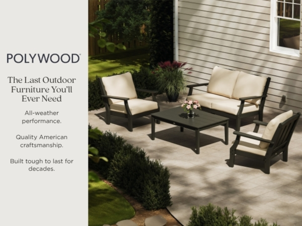 POLYWOOD the last outdoor furniture you'll ever need all-weather performance quality american built