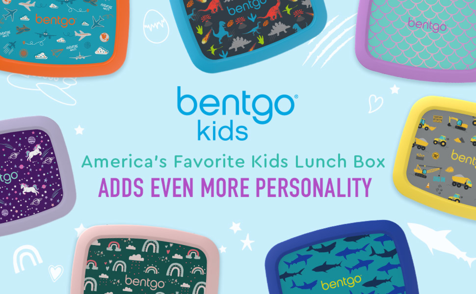 Buy BentgoPrints Insulated Lunch Bag Set With Kids Bento-Style Lunch Box  (Tropical) Online at desertcartPeru