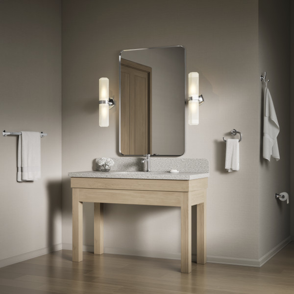 KOHLER Sundae 4 in. Centerset 2-Handles Bathroom Faucet in