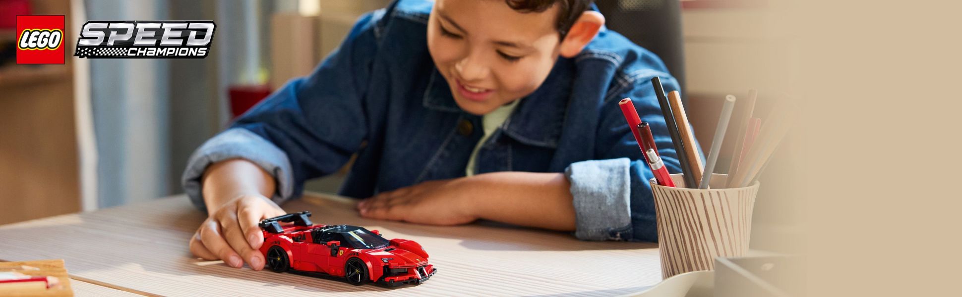 Kids ages 9 and can build, display and race with this LEGO Speed Champions Ferrari SF90 XX Stradale Sports Car model.