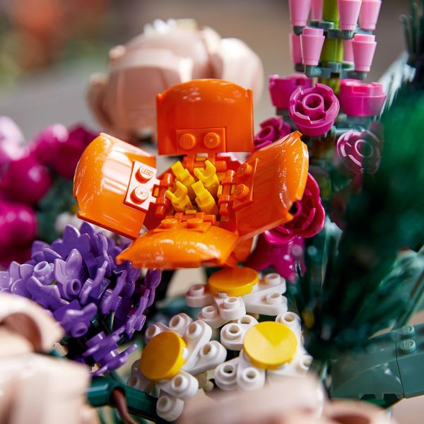 rose) Compatible Lego Toys Creative Bouquet Set Home Decor Building Blocks  Diy Orchidée Fleur Bonsaï Brick Assemblage Toy Girl Cadeau de Vacances