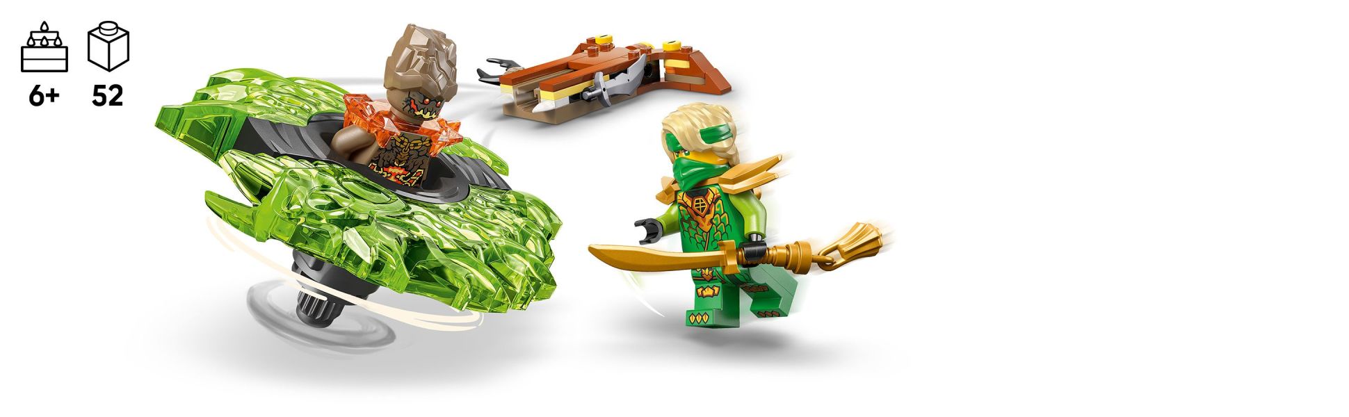 Ninja fans can enjoy a fun and easy build before playing out action-packed battles.