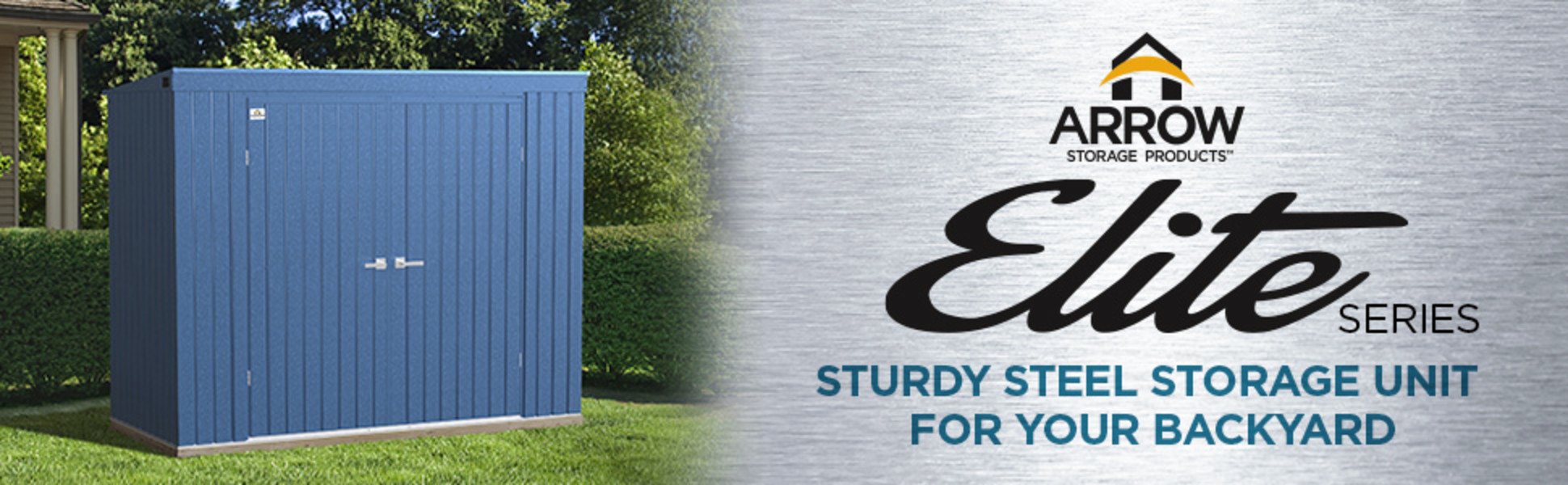 Arrow ELITE - Sturdy Steel Storage Unit for Your Backyard