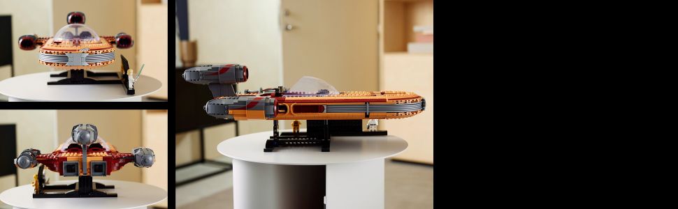 LEGO Star Wars 75341 Le Landspeeder de Luke Skywalker, Maquette de Vaisseau  Spatial, Adultes