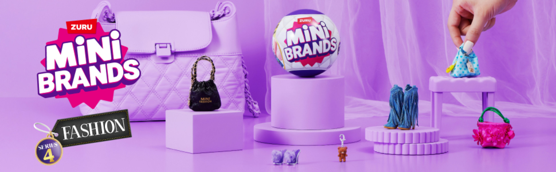 Mini Brands Fashion Series 4, Blind Unboxing Collectible Toy for 