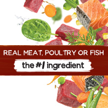 Mouth-watering cascade of naturally delicious, real ingredients in Beneful’s dry dog food.