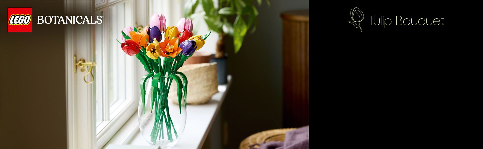 Let creativity flourish with the LEGO Botanicals Tulip Bouquet building set for adults.