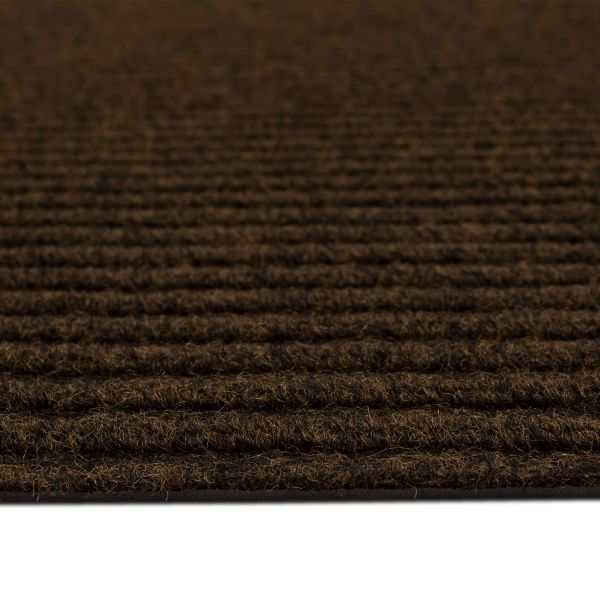 Mohawk Home Striped Utility Mat Brown Indoor/Outdoor 24 in