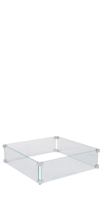 Fire Sense Premium Reflective Fire Glass, Clear