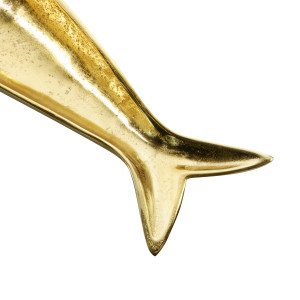 CosmoLiving by Cosmopolitan Gold Aluminum Fish Decorative Tray