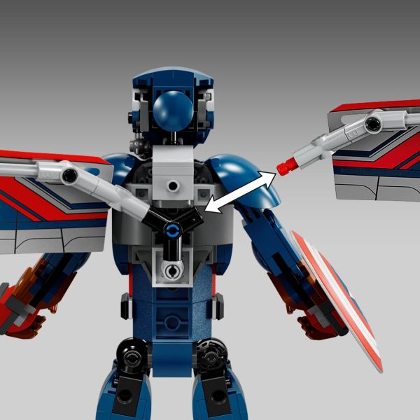 The removable wings can be bent to mimic flapping.