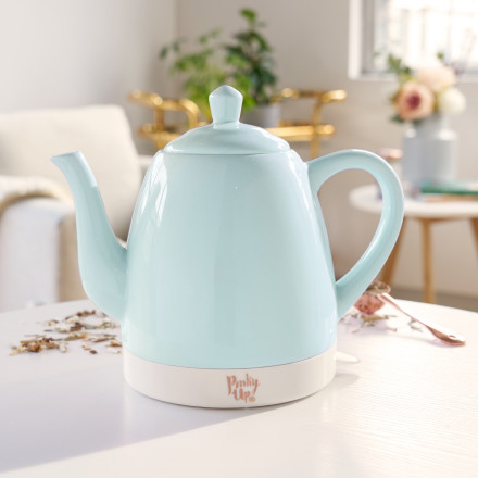 Everson 1.5L Electric Kettle. 100% Ceramic Pink Electric Tea Kettle