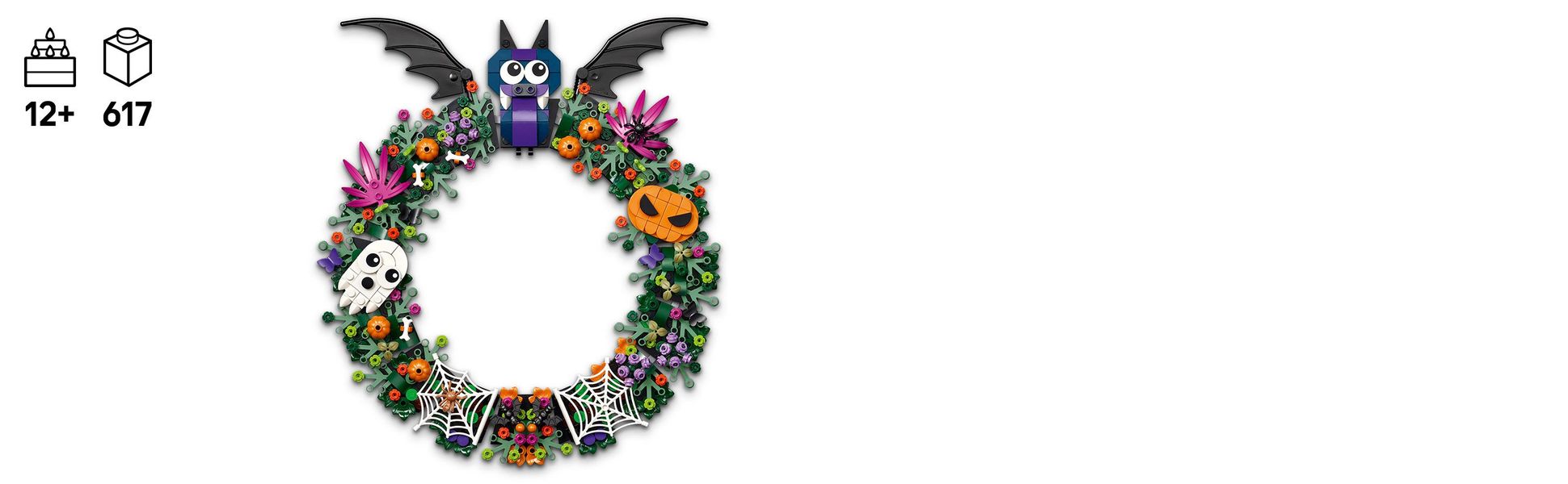Enjoy a creative experience before hanging this decoration for home on a wall – you can reuse it every year at Halloween.