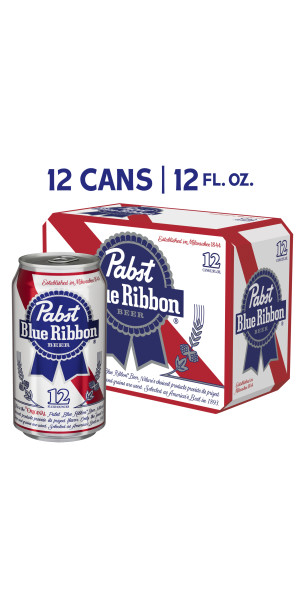 Pabst Blue Ribbon, 24 Pack, 12 fl oz Aluminum Can, 4.7% ABV, Domestic Lager  
