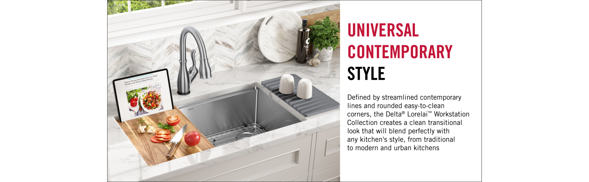 Delta Lorelai 16-Gauge Stainless Steel 27 in. Single Bowl