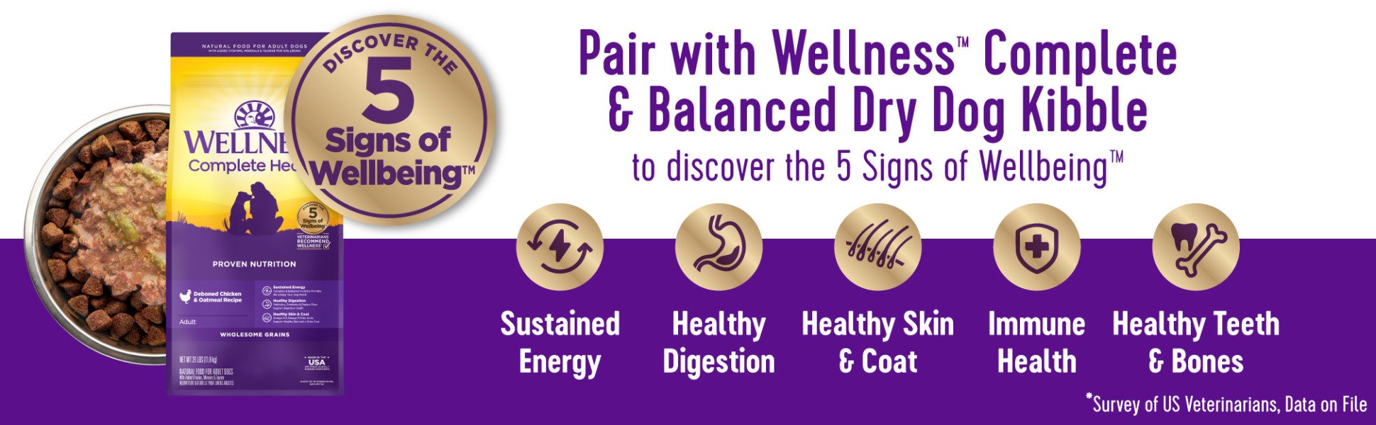 Wellness CORE Bowl Boosters Digestive Health Dog Food Topper, 4 oz. | Petco