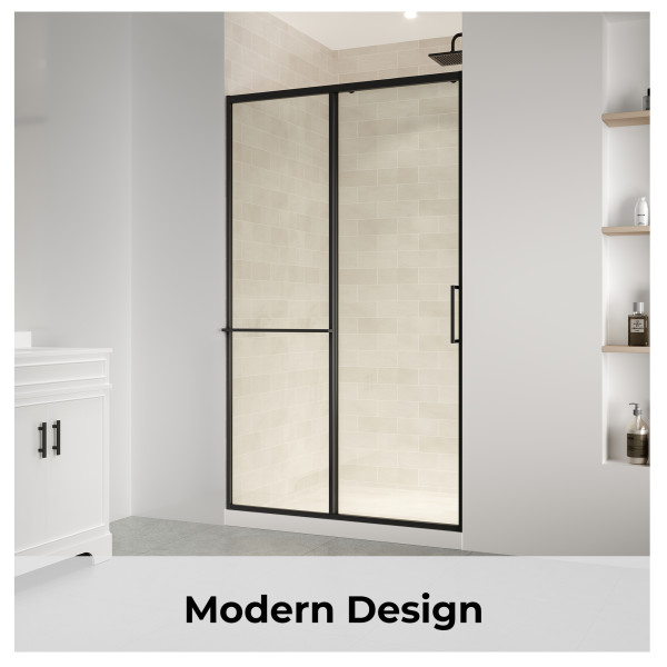 OVE Decors Zora 48 in. Max Width x 78 3/4 in. H Alcove Sliding