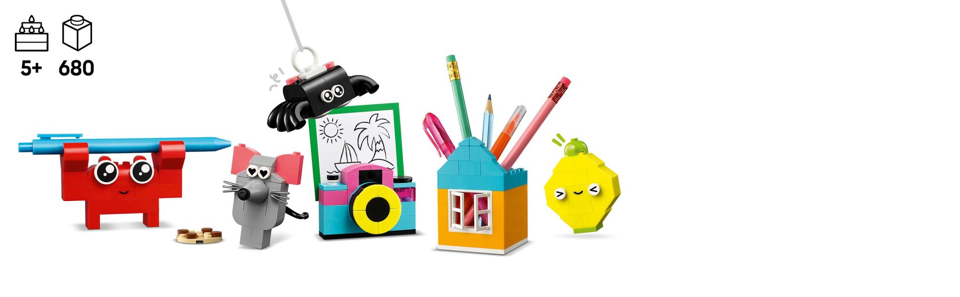 LEGO Classic Creative Happy Box Building Toy Set - Building Blocks