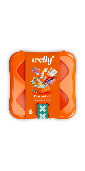 Welly First Aid Kit, Assorted Bandages and Ointments, 130 Count