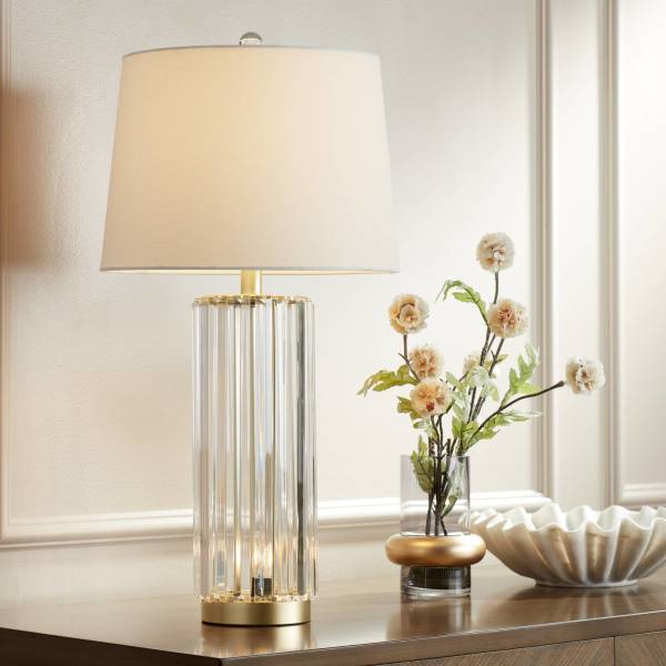 Vintage Clear Glass BedsideTable Lamp for 2024 parts