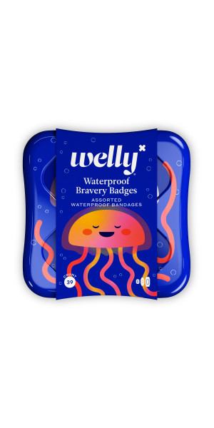 Welly Assorted Kids Waterproof Adhesive Bandages 39 count