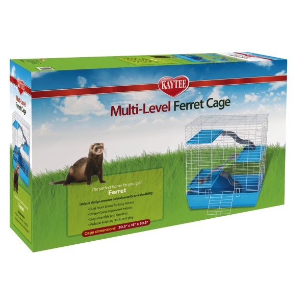 Kaytee Multi Level Ferret Home with Ramps Shelves