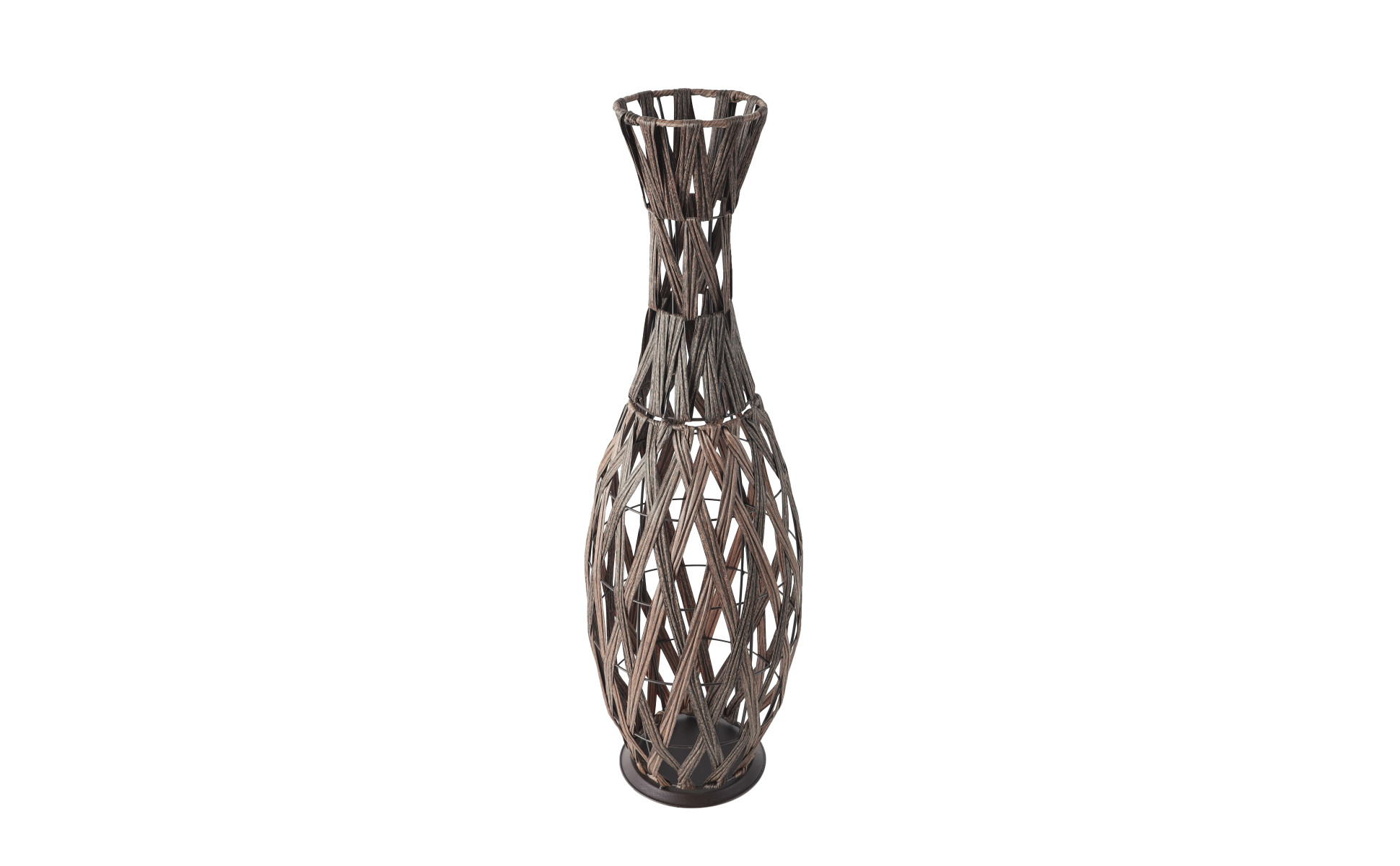 Litton Lane 33 in. Copper Handmade Woven Metal Decorative