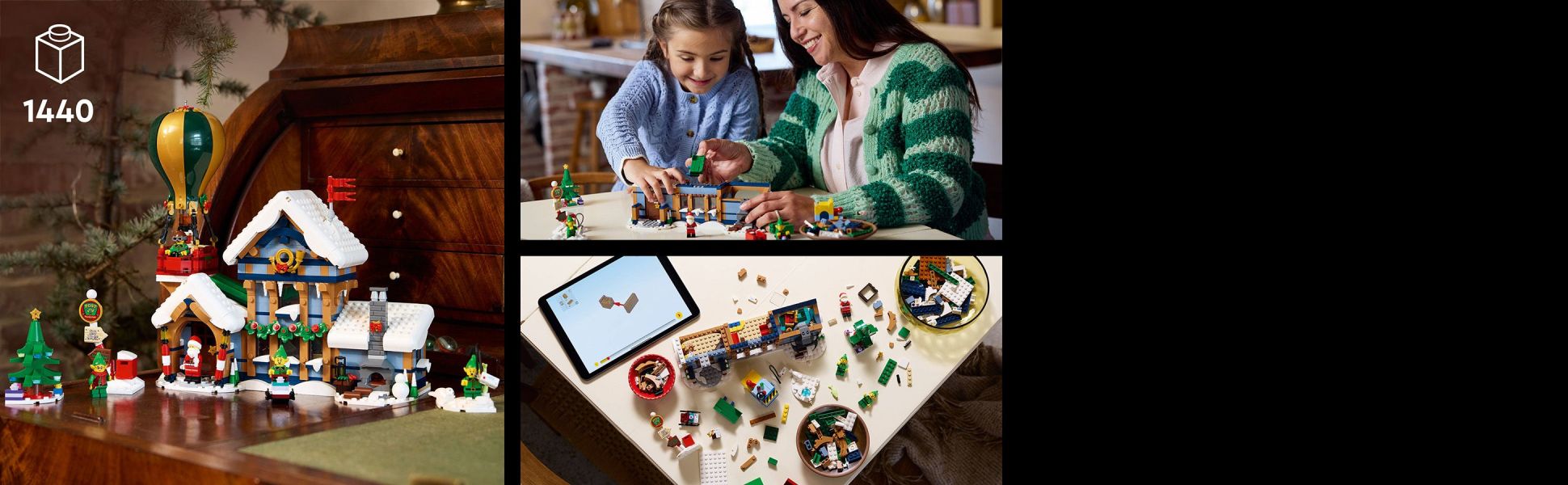 Dive into an enchanting world at the North Pole with this premium 1,440-piece set from the LEGO Winter Village Collection.