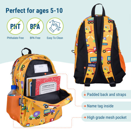 XaocNyx Car-Shaped Backpack For Boys - 17 Inch School Bag, Large Capacity, Lightweight, Adjustable Straps