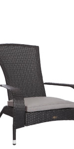 Balkene Home Coconino All-Weather Chair, Black