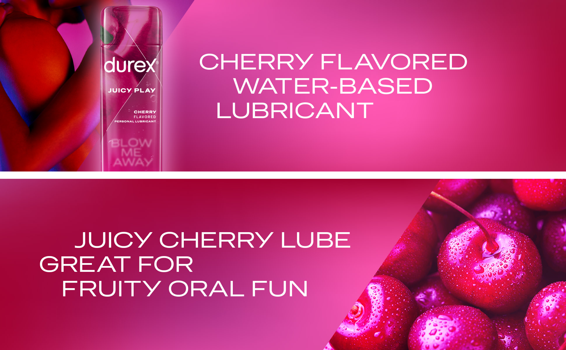 Durex Juicy Play Water Based Lube for Sex, Personal Flavored Lubricant,  Cherry, 3.38 fl oz - Walmart.com