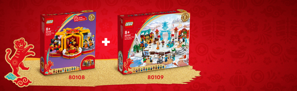 LEGO 80109 FESTIVAL DE GLACE / PATINOIRE NOUVEL AN CHINOIS NEUF - Lego